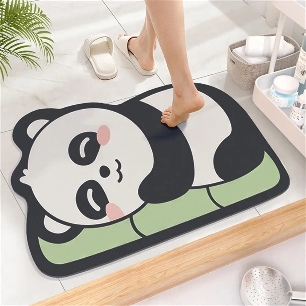 Cute Cartoon Super Absorbent Diatom Mat