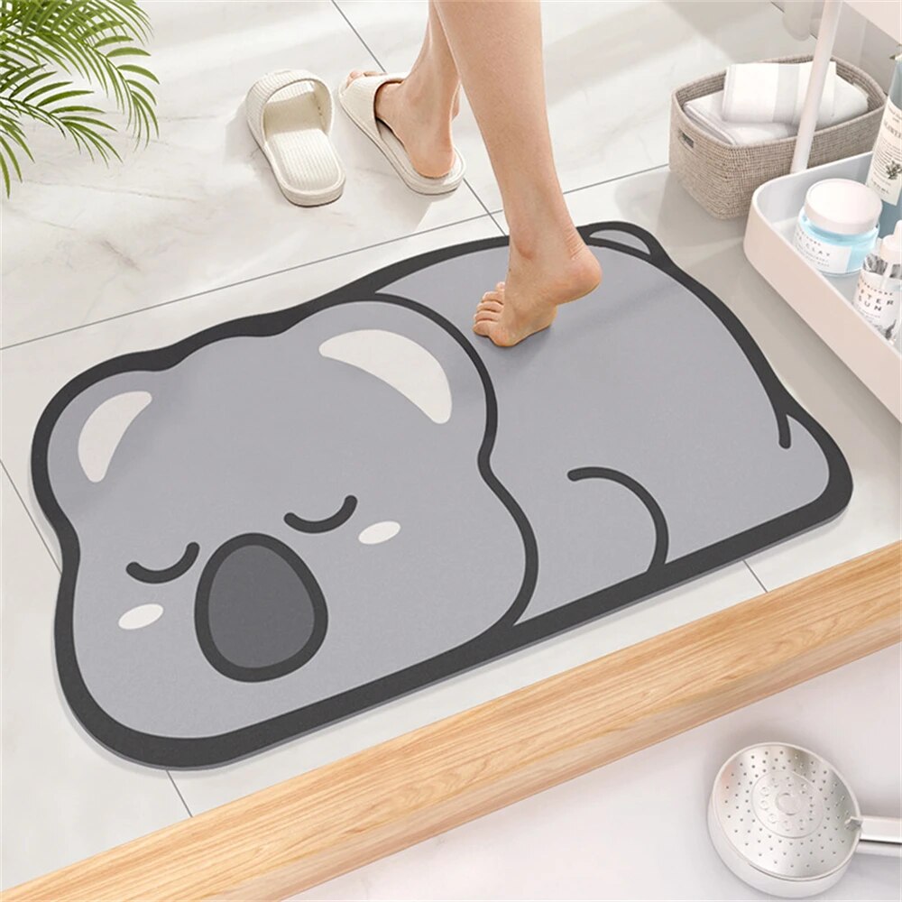 Cute Cartoon Super Absorbent Diatom Mat